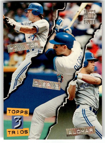 1994 Stadium Club #110 Paul Molitor John Olerud Roberto Alomar Golden Rainbow