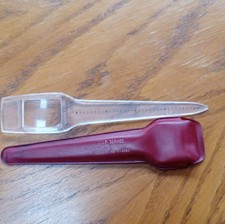 Bausch Lomb Portable Handheld Magnifying Glass 7 in Clear Red