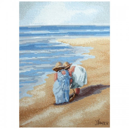 DMC Cross X Stitch Kit Sombras de Arena Contadas incl. Hilo y Aida - Imagen 1 de 1