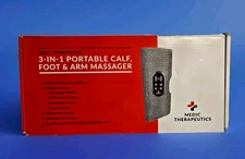 NEW Medic Therapeutics 3-in-1 Portable Calf, Foot & Arm Massager Open Box