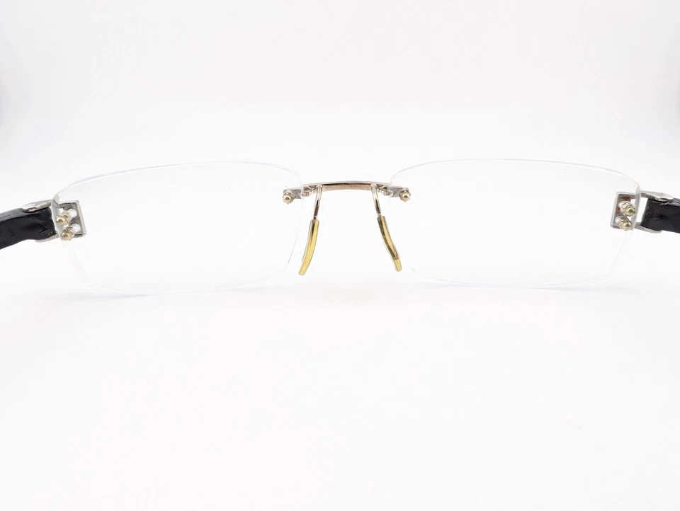 Gafas TAG Heuer, solo monturas, TH7104 002 Plata/Negro, 55-18-135, Francia Foto 4 de 4