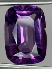 12Ct Beautiful Natural Color Amethyst Cushion Cut From Brazil Gemstone