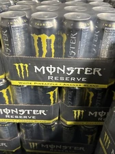 12 Pack Monster Energy Reserve White Pineapple Sports Energy Drink, 16 Fl Oz
