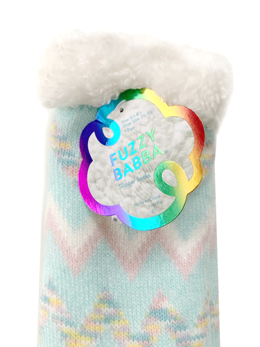 Fuzzy Babba Girls Unicorn Cozy Warmer Slipper Socks  NEW - Picture 4 of 5