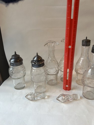 Juego de cruet de placa de plata estilo victoriano antiguo - Imagen 18 de 24