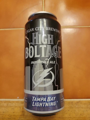 EXCLUSIVE!! ARENA ONLY!! High Boltage IPA, TAMPA BAY LIGHTING 16oz Beer Can