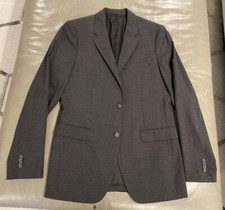 Theory Mens XYLO JS Shelton Dark Gray Wool Sportcoat Blazer Suit Jacket 40L 595
