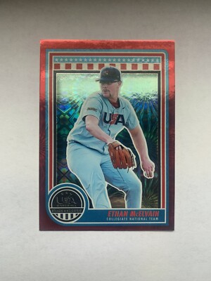 Ethan McElvain - Firework #84 27/225 2025 Panini USA Baseball Stars And Stripes