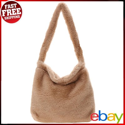 Lässige Damen-Achseltasche mit großer Kapazität Herz pelzig Kuriertasche tägliche Umhängetasche
