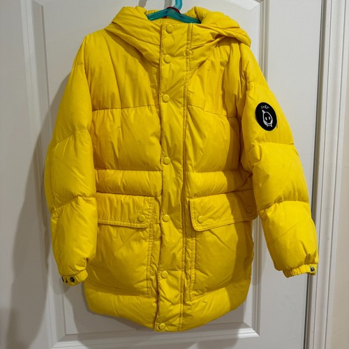 Zara Kids - Girl Boy Jacket Down Coat LILMCKIMM MMXXI Bright Yellow Size XS - Picture 2 of 7