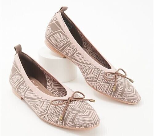 Skechers Cleo Snip Knit Vegan Skimmers - Sweet Class Mocha Pink and Brown 8 Wide - Picture 2 of 2