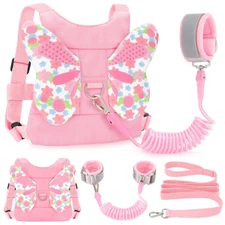 Toddlers Leash + Anti Lost Wrist Link Child Kids Safety Harness Kids Walking Wri