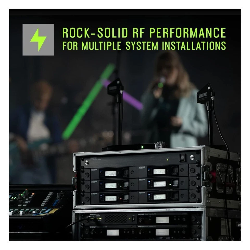 Shure GLXD4 Dual Band Digital Wireless Tabletop Receiver for GLX-DnSystems - Image 4 of 4