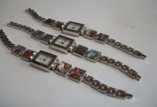 Women's Multicolor Silver Finish Stones Casual Fashion Fun Watch