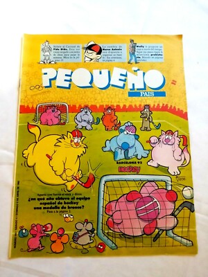 Pequeño Pais Hocky Barcelona 92 Teveo Comic nº 540 Abril 1992 Fido