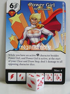 DC Dice Masters - 2x #062 Power Girl Heat Vision - World´s Finest