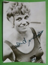 -&ouml;- Wiltrud Urselmann (Schwimmen), Autogrammkarte - Sport