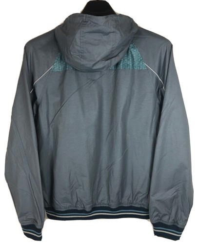 Desigual Colour Me Full Zip Jacket w/ Hood Men’s LARGE NWT - Gray Green - Picture 8 of 9