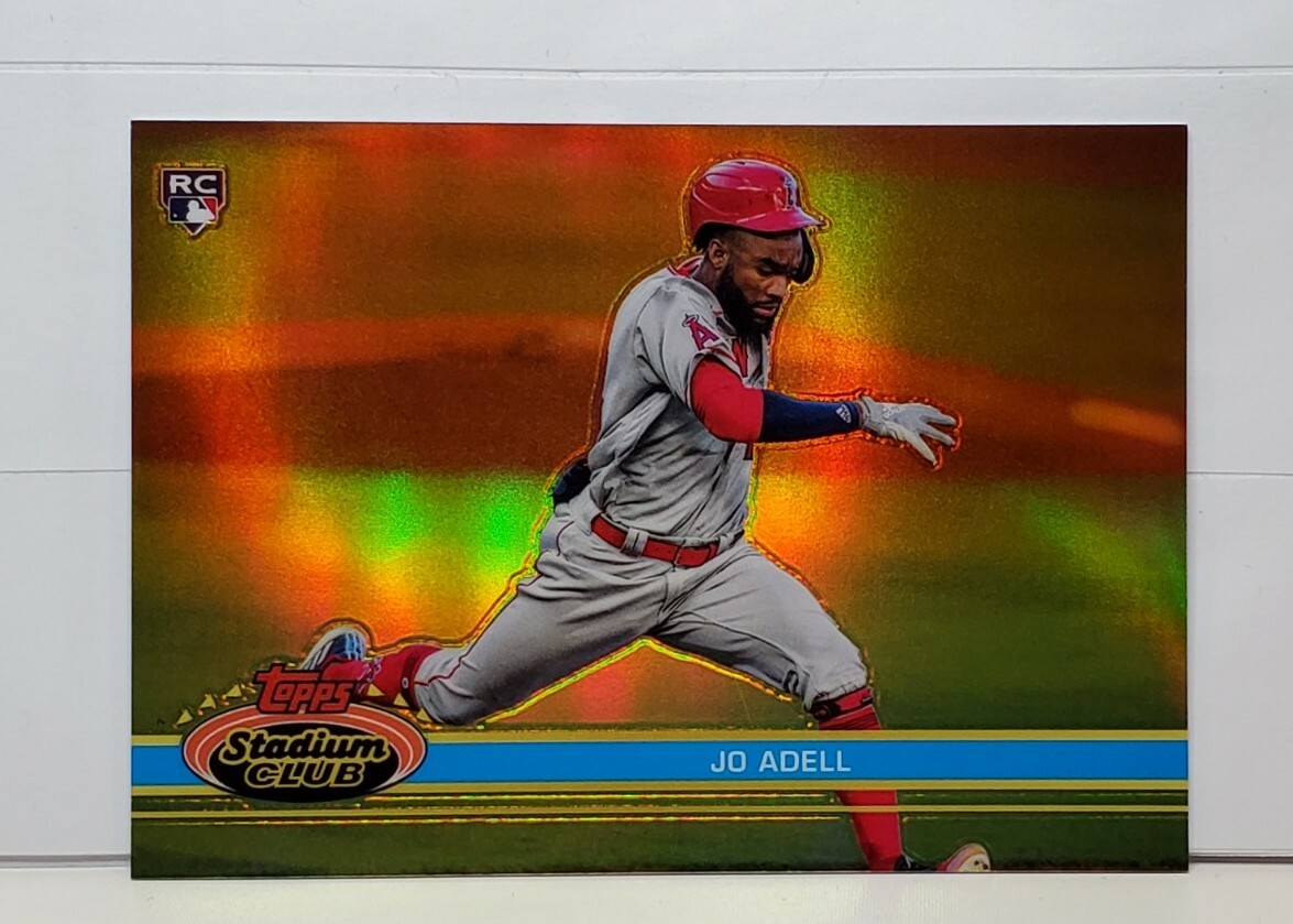 2021 Stadium Club Chrome Jo Adell SSP RC /25 1991 VARIATION ORANGE REFRACTOR 🌠