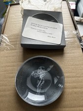 VERY RARE VINTAGE ROLLS ROYCE FLYING LADY HOOD ORNAMENT MASCOT DISH PLATE