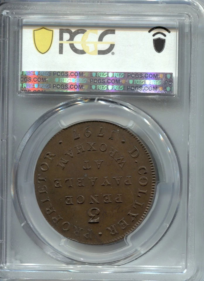 1797 GB Conder Halfpenny - NORFOLK WROXHAM - D & H 1 - PCGS MS 64 - EC 8005 - Image 3 of 4