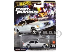 MERCEDES-BENZ 500 SEL SILVER "FAST & FURIOUS" DIECAST MODEL BY HOT WHEELS HRT94