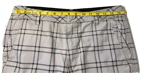 Univibe Shorts size 16 Silver Plaid Chino Big Boys Equator $34 - Picture 4 of 6