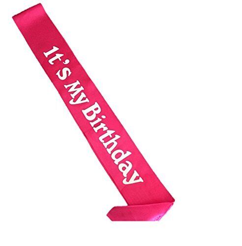 It's My Birthday Sash Satin sash for Women and Girls Happy Birthday Party Sup...