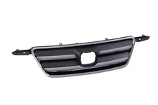 Grille Assembly For Honda CR-V 05-06 Chrome Shell Molding Trim Dark Gray Insert