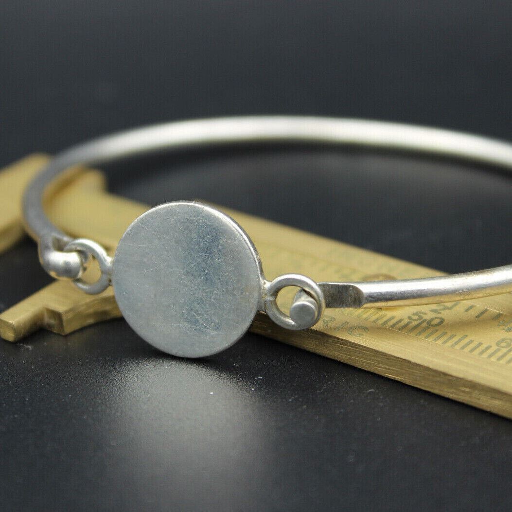 Vintage Estate Unique Closure Solid Heavy 925 Ste… - image 1