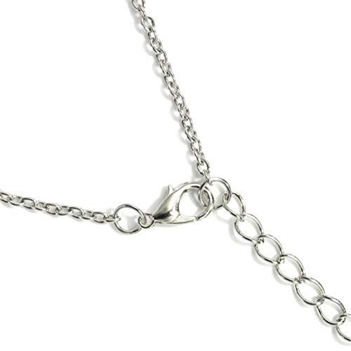 Cat Dog Puppy Paw Print Stamped Pet Memorial Pendant Necklace Love Heart Silver - Picture 6 of 6