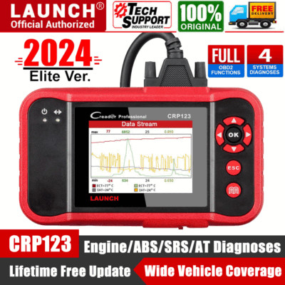 2026 New LAUNCH X431 CRP123 OBD2 Diagnostic Scanner ABS SRS Fault Code Reader