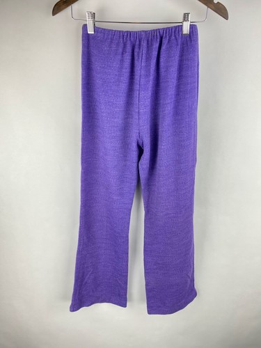 Vtg 60s 70s Flare Bell Bottom Elastic Waist Boho Pants XS/S (msrd) Hippie Retro - Picture 5 of 9