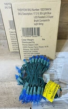 Home Accents Home Depot 50 Light Super Bright Blue LED Faceted C3 Light Strings