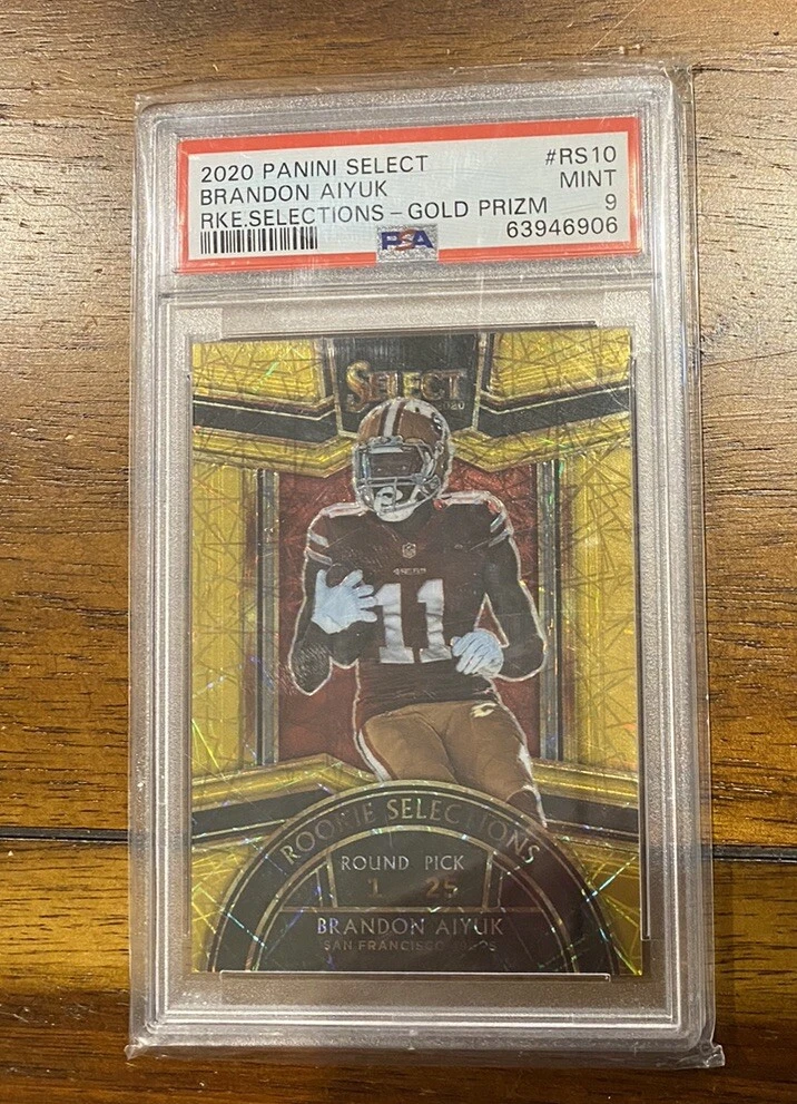 Brandon Aiyuk Panini Select Rookie Selections #RS10 Gold Prizm