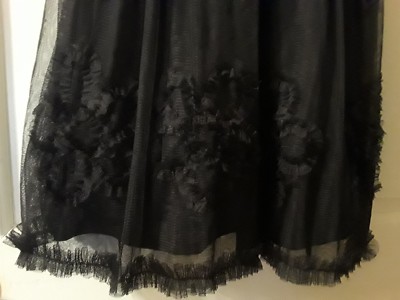 american rag black lace dress Iria Black Lace Midi Dress | Asymmetric Ruched Skirt main image 0