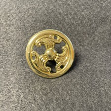 (5 Pack) 1-1/2 inch Open Wing Design Knob Polished Brass