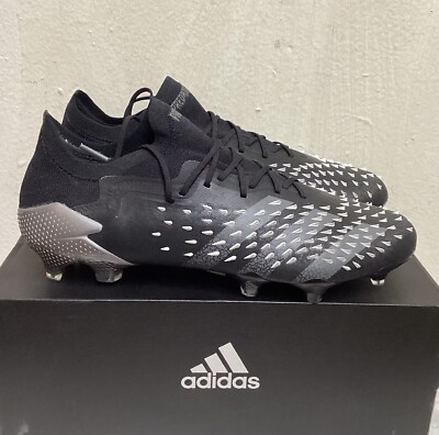 ADIDAS PREDATOR FREAK. 1 L FG BLACK ( SOCCER SHOES/CLEATS ) SIZE