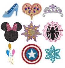 Body Jewelry Tattoo Body Art Jeweled Glitter - Marvel, Disney, My LIttle Pony