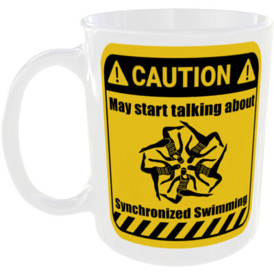 SYNCHRONISIERTE SCHWIMMTASSE LUSTIGE VORSICHT GESCHENK TASSE SPRECHENDES TEAM ANZÜGE NASENCLIPS