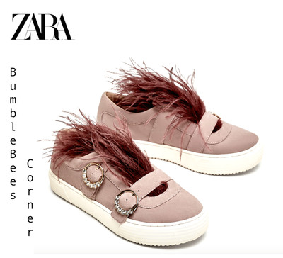 feather shoes zara