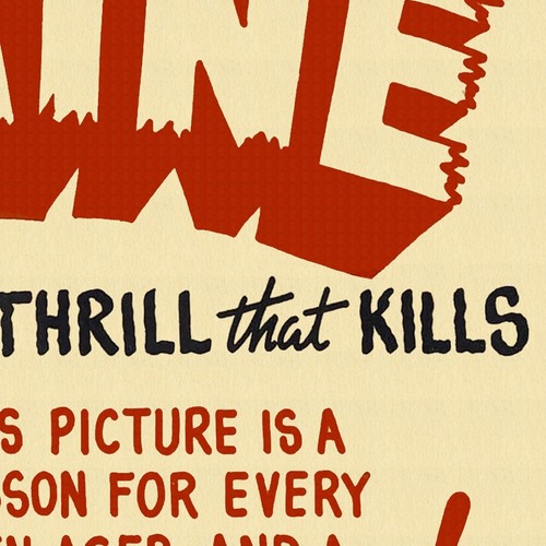 Set of 3 Dangers of Cocaine Vintage Drug Art Poster Prints circa 1930's - Picture 9 of 10