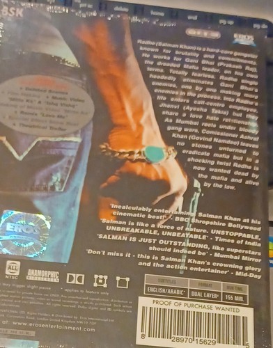 Wanted - Salman Khan, Ayesha Takia (DVD, 2009) Eros - Imagen 2 de 2