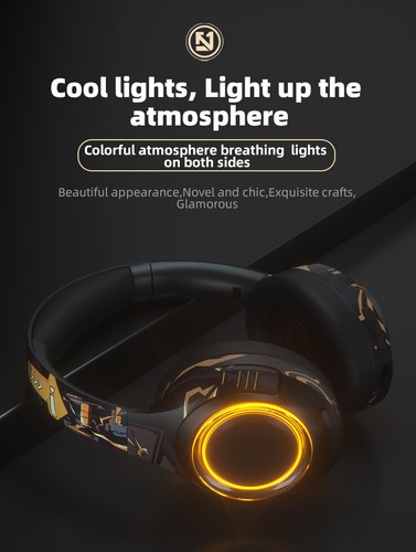 Wireless Gaming Headset Bluetooth 5.1 Detachable Microphone OUTSTANDING Design - Picture 9 of 15