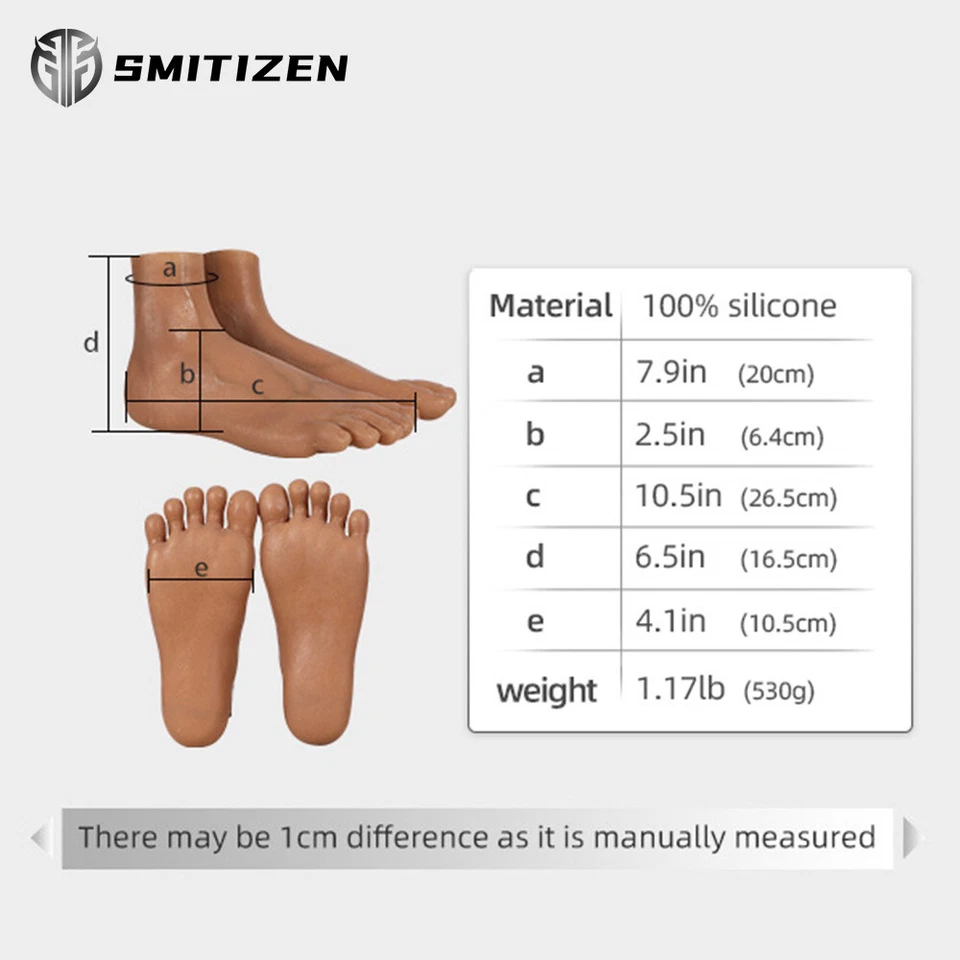 Travesti Smitizen Piel Humana Pies Masculinos Silicona Juegos con disfraces Foto 3 de 4