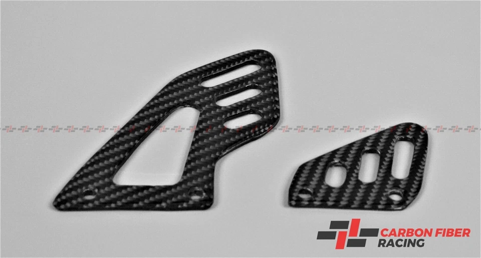 Placas de talón delanteras de fibra de carbono para Aprilia (RSV4 2009-2022) (Tuono V4 2011-2022) Foto 2 de 3