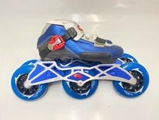 Inline Speed Skate Trurev Smoke Size 2.5, New 100mm wheels and skate frame
