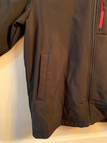 Snozu Men’s Size M Jacket BLACK/Red Full Zipper With Zip Pockets EXCELLENT UC - Picture 4 of 12