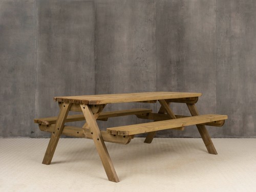 Picnic Bench Se Garden Pub Style Furniture- Fortem Rounded - Picture 25 of 55