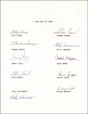 L.P.G.A. HALL OF FAME - AUTOGRAPH WITH CO-SIGNERS